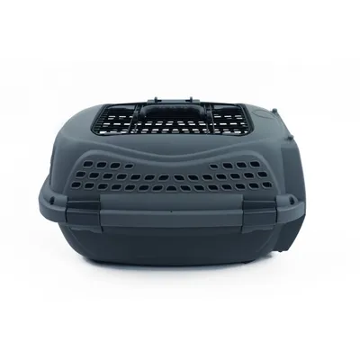 MPETS Caisse transport ECO GIRO - S - 51,6 x 32,7 x 29,6 cm - Grise