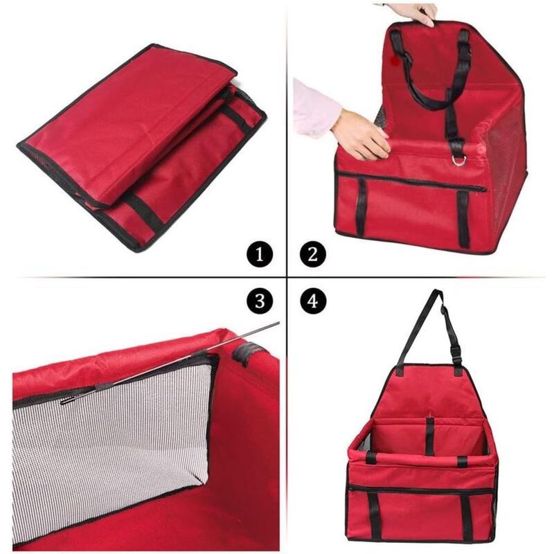 Siège d'appoint de Voiture pour Les Chiens ou Chats, Sac Transport Chien