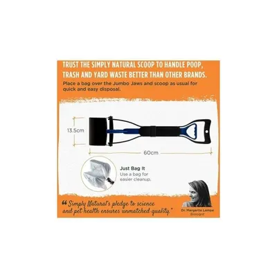 Pelle Ramasse Crottes de 60cm avec Long Manche Déjections Canines Clip