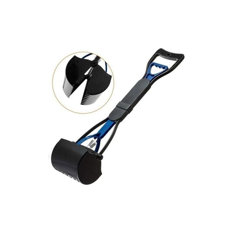 Pelle Ramasse Crottes de 60cm avec Long Manche Déjections Canines Clip