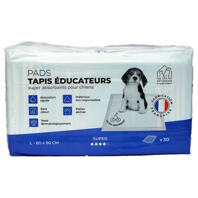 PET DESIGN PADS Tapis educateur chien 60x60 - 30 tapis