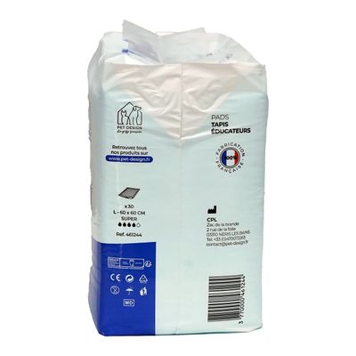 PET DESIGN PADS Tapis educateur chien 60x60 - 30 tapis