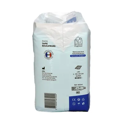 PET DESIGN PADS Tapis educateur chien 60x60 - 30 tapis
