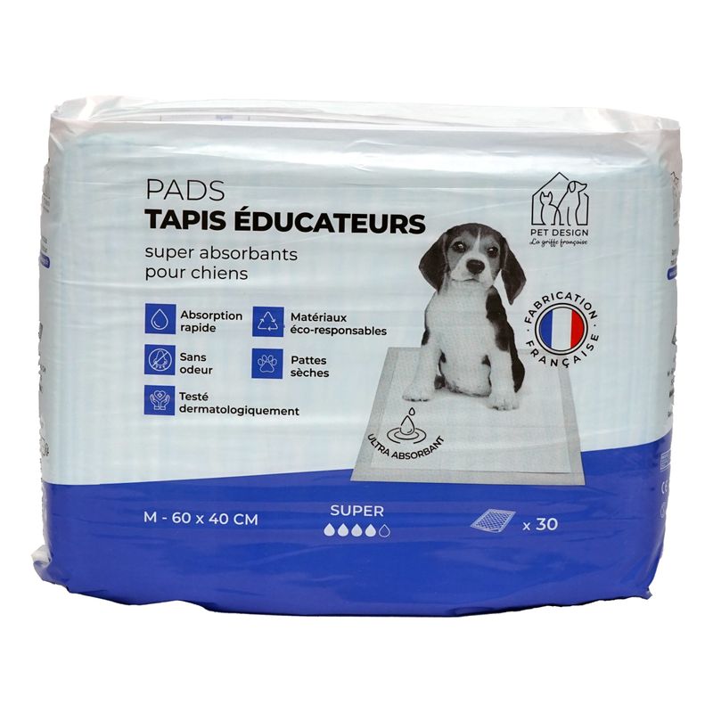 PET DESIGN PADS Tapis educateur chien 40x60 - 30 tapis
