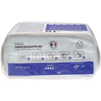 PET DESIGN PADS Tapis educateur chien 40x60 - 30 tapis