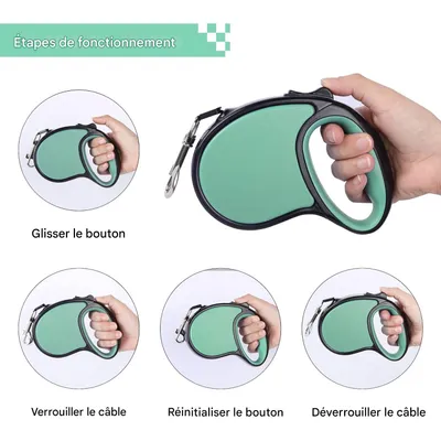 ZooVenture 360° extensible Laisse rétractable pour Chien