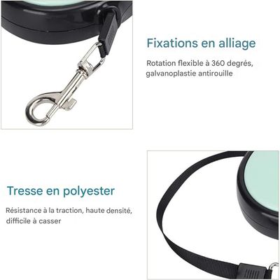 ZooVenture 360° extensible Laisse rétractable pour Chien