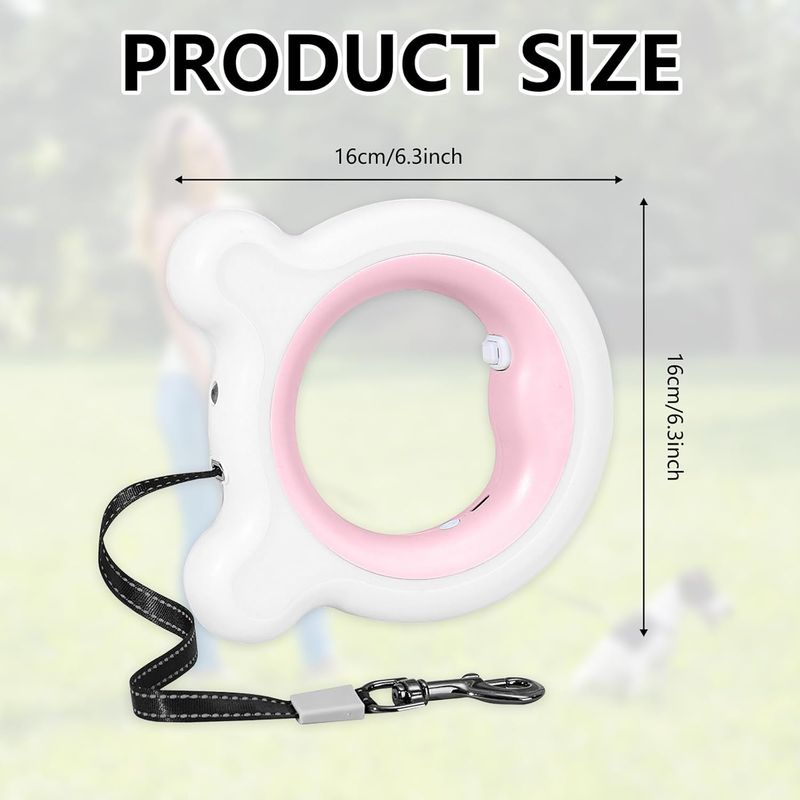 ZooVenture Laisse rétractable LED 3m pour chien