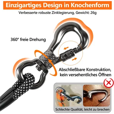 X XBEN Corde réfléchissante pour chien