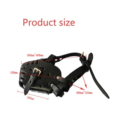 Muselières pour Animaux de Compagnie,Cuir Fait à,Chiens Moyenne et Grande