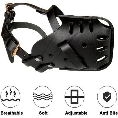 Muselières pour Animaux de Compagnie,Cuir Fait à,Chiens Moyenne et Grande