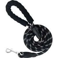 LovuPet 1,5 m lange Hundeleine, Nylonseil-Hundeleine mit gepolstertem Griff
