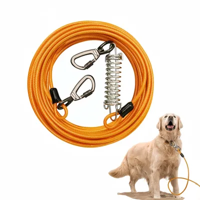 FurryFusion Laisse pour chien en fil métallique FurryFusion Laisse pour chien en fil métallique