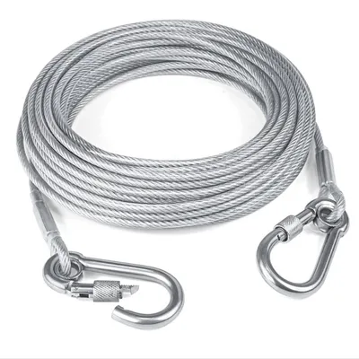 FurryFusion Laisse pour chien en acier inoxydable