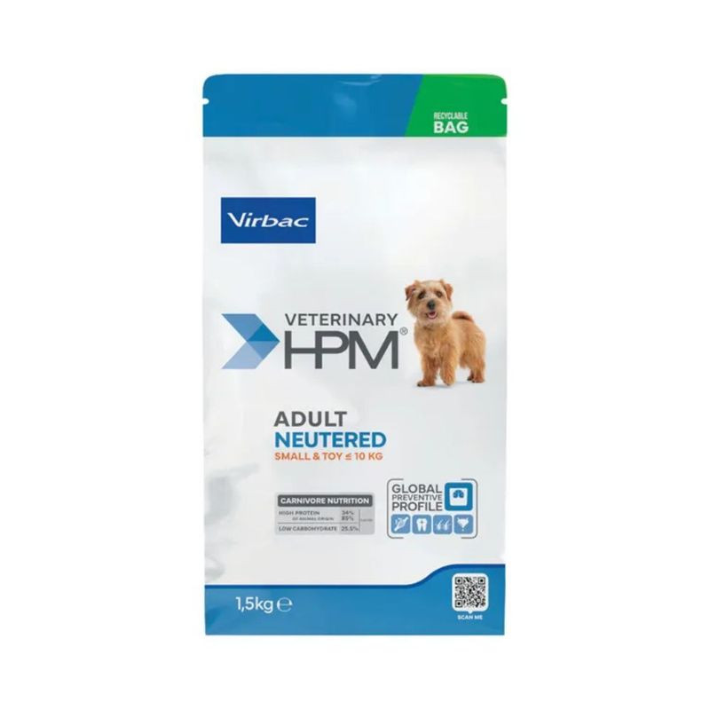 Virbac Veterinary HPM Adult Dog Neutered Small & Toy