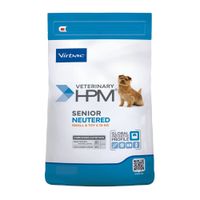 Packung Virbac Veterinärmedizinisches HPM Hundefutter für ältere kastrierte klei