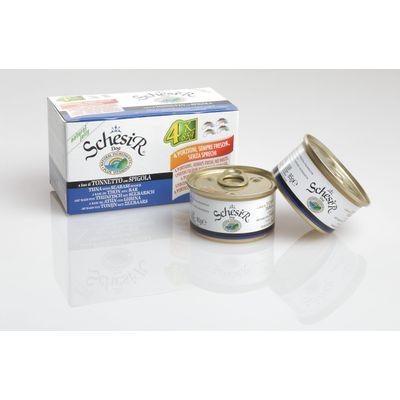 Multipack 4 x 85 g.-Chien-en gelée-CARTON DE 6-THON BAR