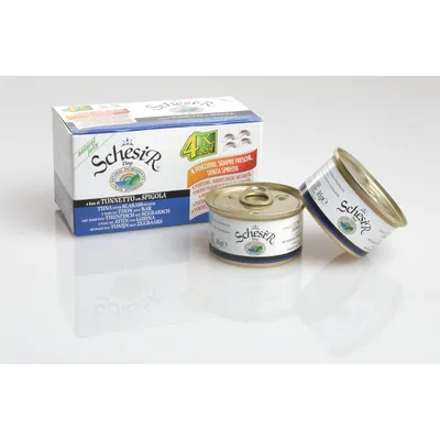 Multipack 4 x 85 g.-Chien-en gelée-CARTON DE 6-THON BAR