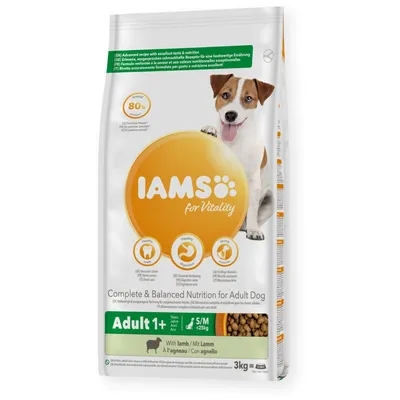 IAMS -   chien Adult S/M AGNEAU - IAMS for Vitality