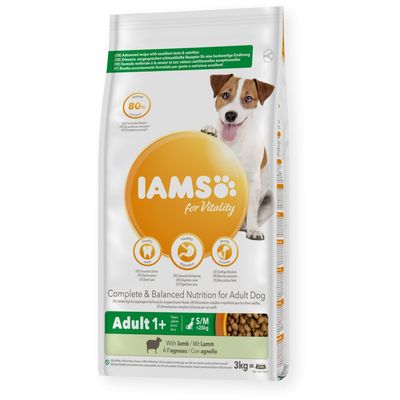 IAMS -   chien Adult S/M AGNEAU - IAMS for Vitality
