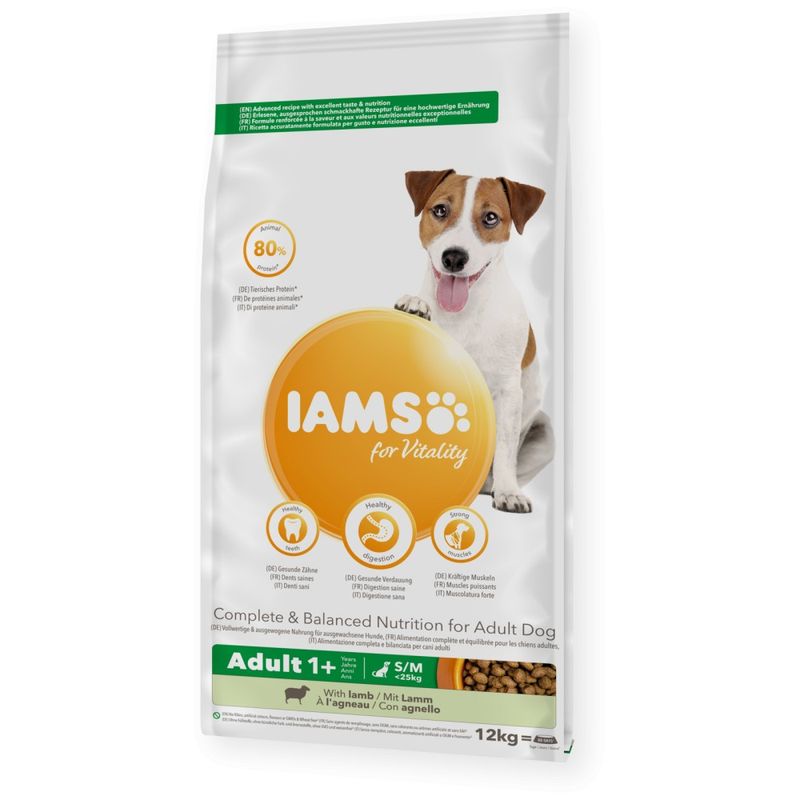 IAMS -   chien Adult S/M AGNEAU - IAMS for Vitality