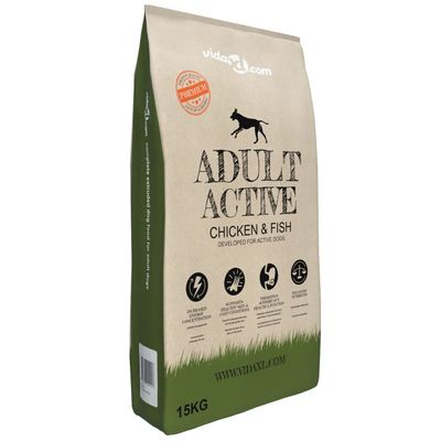vidaXL Croquettes Adult Active pour chien