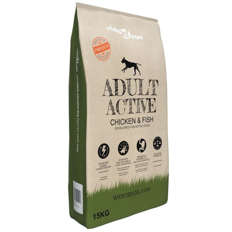vidaXL Croquettes Adult Active pour chien
