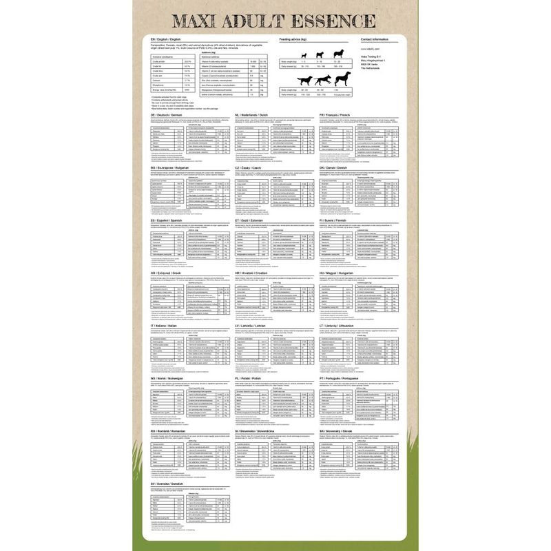 vidaXL Croquettes Maxi Adult Essence