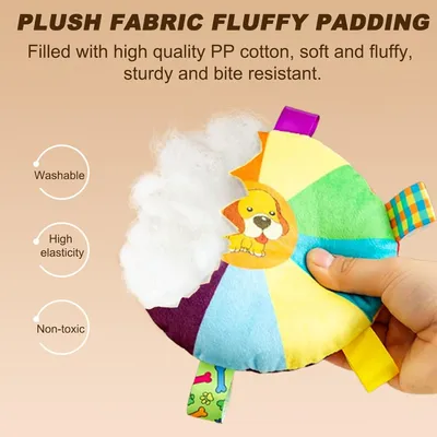 4 Pièces Frisbee Chien, Peluche Freesbee pour Chien, Frisbee Diamètre 15 cm