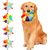 4 Pièces Frisbee Chien, Peluche Freesbee pour Chien, Frisbee Diamètre 15 cm
