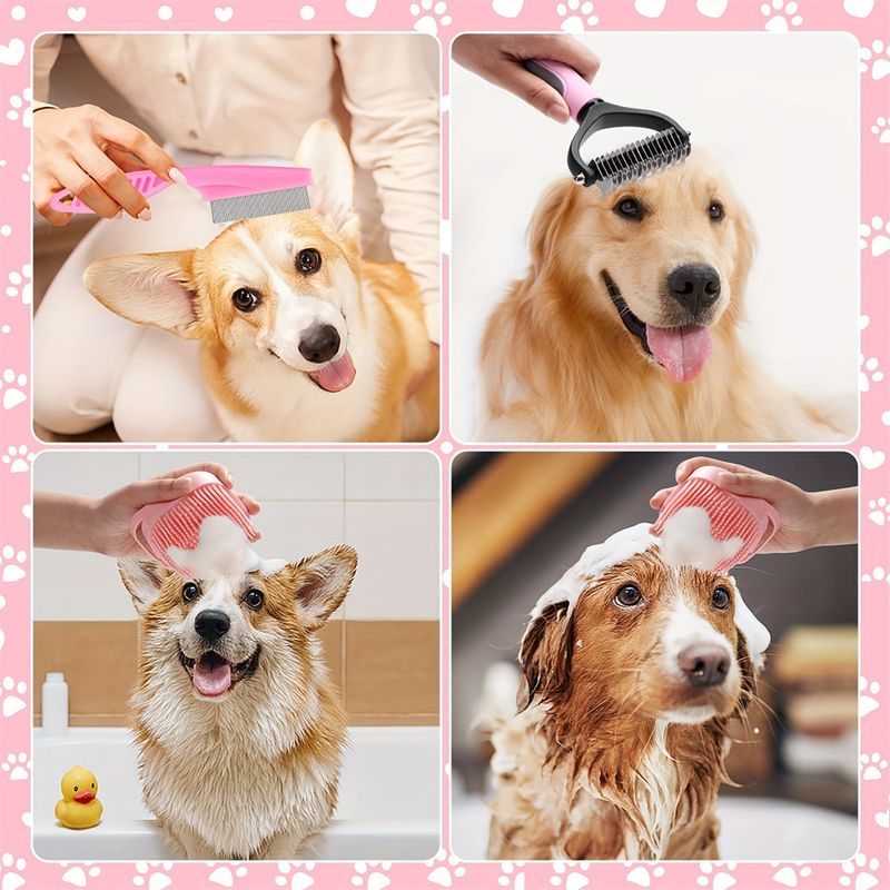 IntiMeg Kit de 8 brosses pour chien