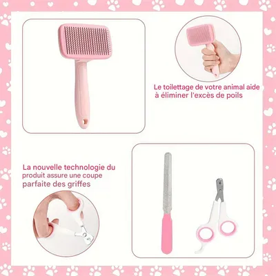 IntiMeg Kit de 8 brosses pour chien