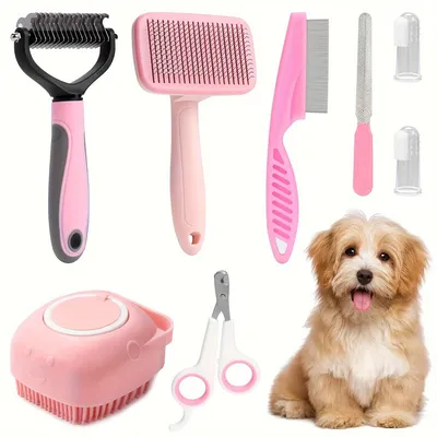 IntiMeg Kit de 8 brosses pour chien