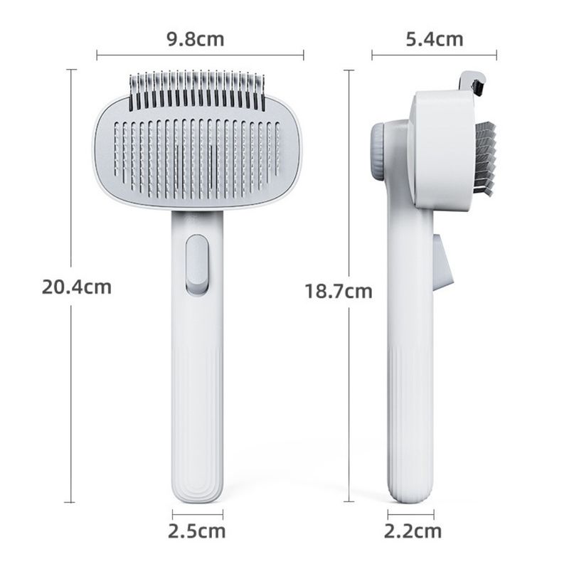 ZooVenture Autonettoyante deux en un brosse pour chat et chien