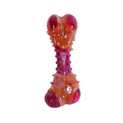 MPETS - Jouet à Macher CARNIVORE Bone S - Gout Bacon - 11.7 x 4.7 x 4 cm