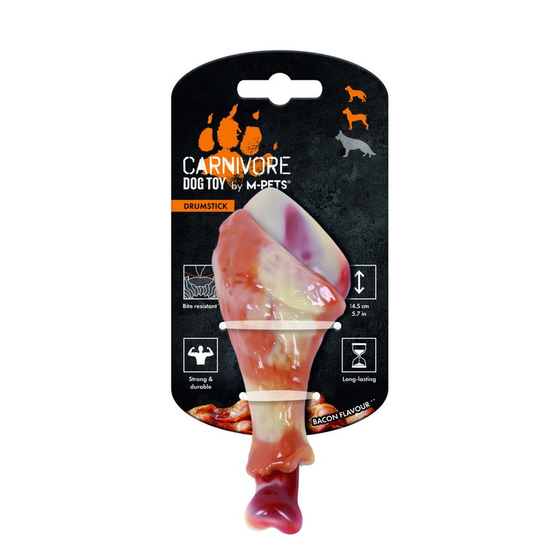 Jouet à Macher CARNIVORE Jouet Os de jambon - saveur bacon