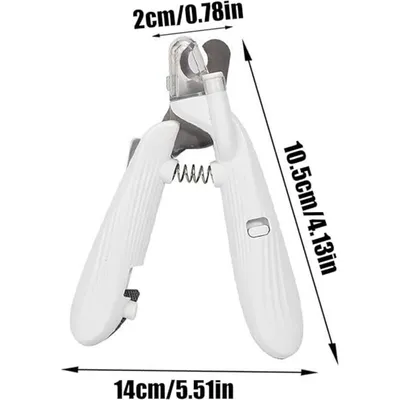 ZooVenture LED lime dissimulée ciseaux pour chat et chien