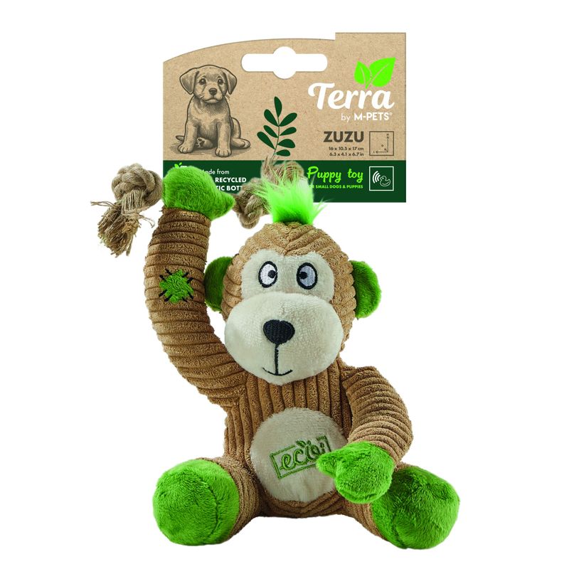 M-PETS - TERRA ECO Jouet ZUZU - 16 x 10,5 x 17 cm