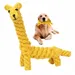 FurryFusion Hundespielzeug Giraffe aus Baumwollkordel