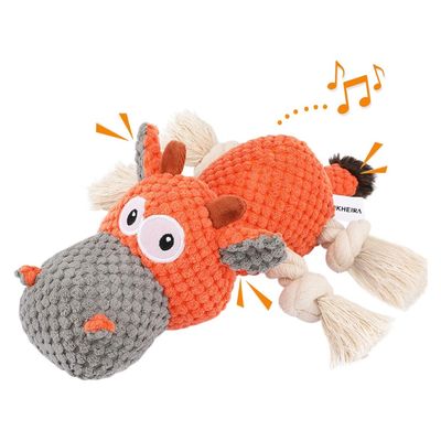 IntiMeg Jouet interactif en peluche pour le nettoyage des dents
