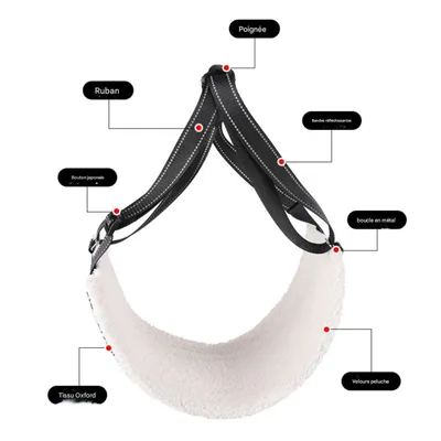 FurryFusion Harnais d'assistance à la traction réglable