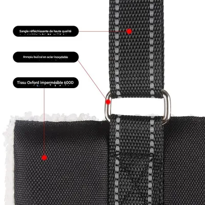 FurryFusion Harnais d'assistance à la traction réglable