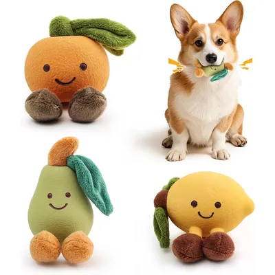 Pet Planet ZooVenture Jouet forme fruit latex souple pour chien