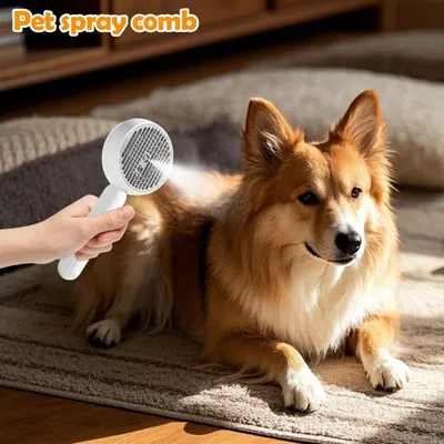 Petopia Peigne vaporisateur pour chat avec lumière bleue