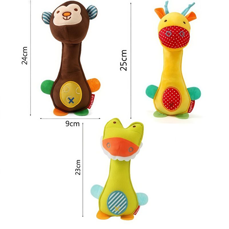 ZooVenture Jouets grinçants interactifs 3 pièces pour chien