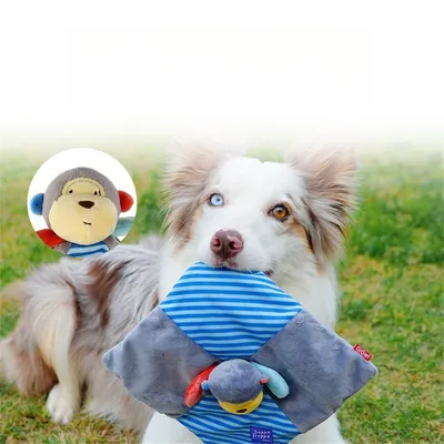 Pet Planet Jouet en peluche pour chien avec bruit de papier crêpe