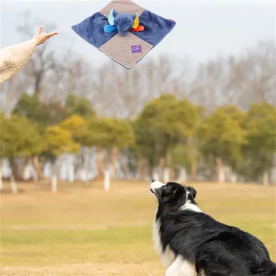 Pet Planet Jouet en peluche pour chien avec bruit de papier crêpe