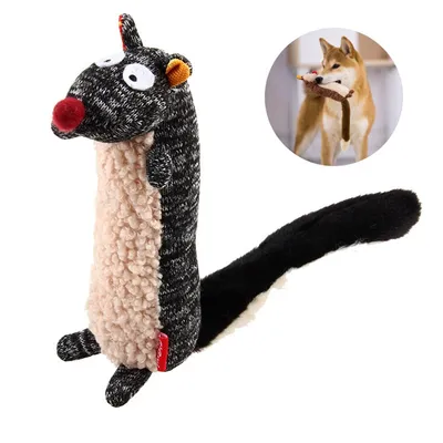 Pet Planet Jouet en peluche pour chien en forme de putois (avec son)