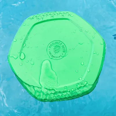 Project Hive – Hive Disc – Frisbee flottant à lancer et tapis de léchage