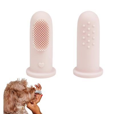 ZooVenture Groupe de deux brosses silicone pour chien
